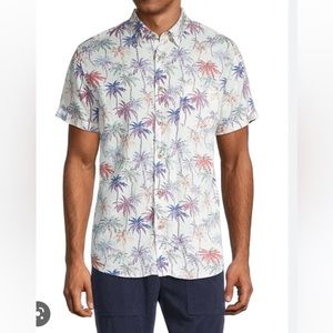 Rails Carson palm pride button down shirt large